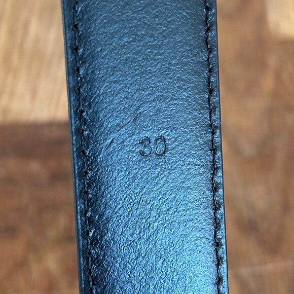 J. Crew Black Leather Belt 30 - Picture 7 of 7